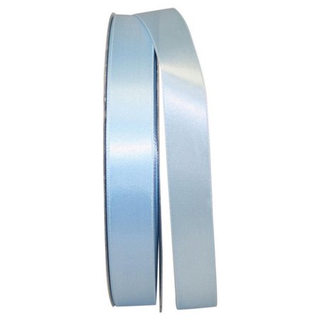 RELIANT RIBBON 0.875 in. 100 Yards Double Face Satin Ribbon, Light Blue 4950-052-05C